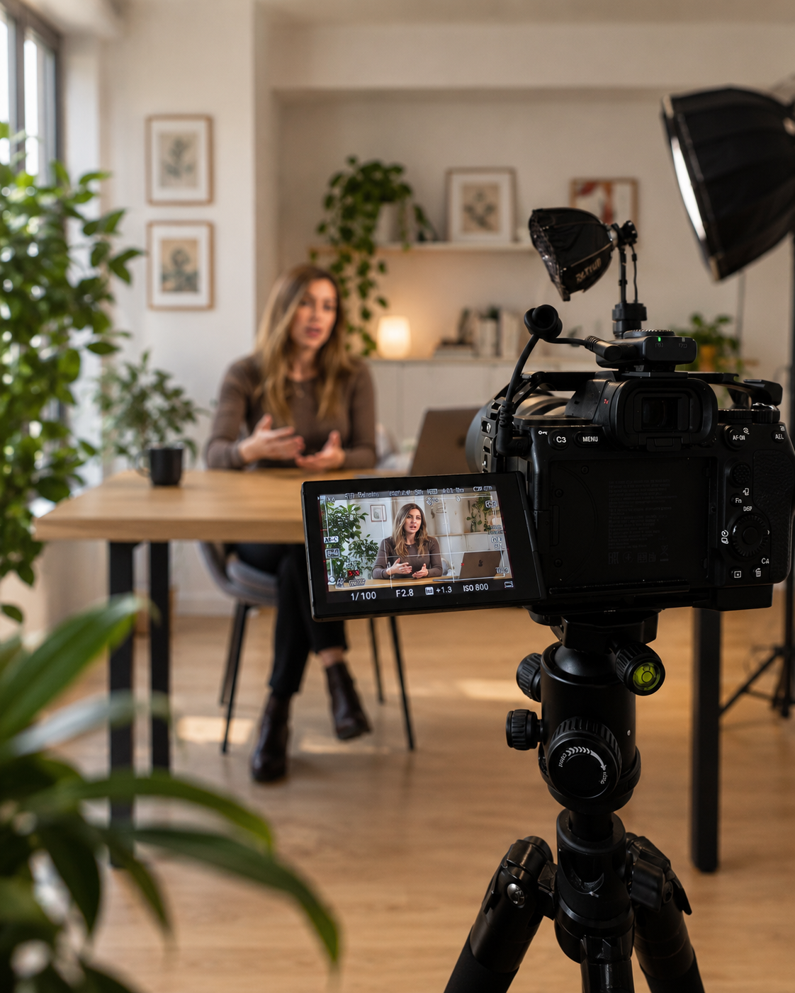 Sesión de fotografía profesional en estudio para web corporativa